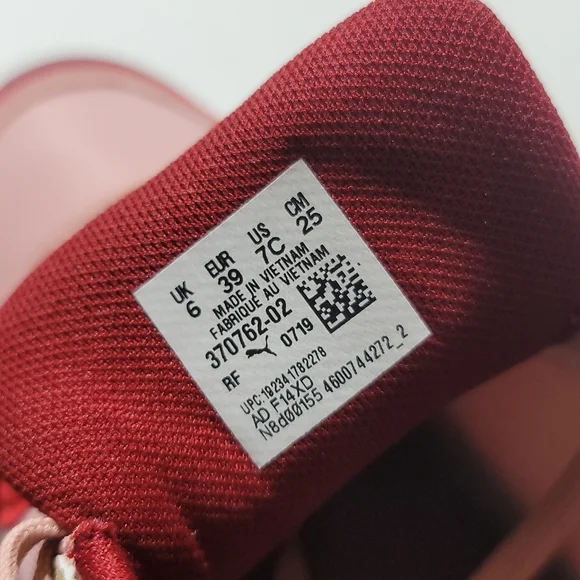 PUMA BIG KID PINK SNEAKERS  BURGUNDY RS 9.8 SESAME STREET 50TH ANNIVERSARY SZ 7 - Picture 6 of 12